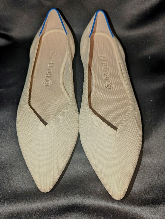 Rothy's Shoes - Rothy's Pointed-Toe Flats in Beige